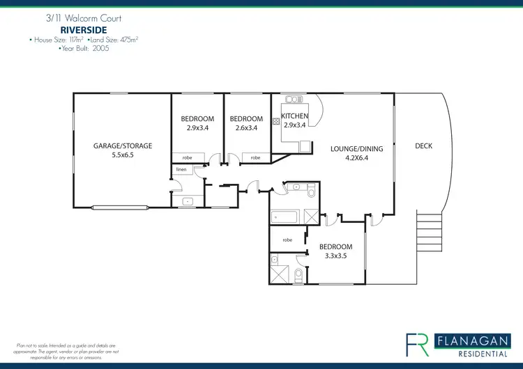 Floorplan of Homely house listing, 3/11 Walcorm Court, Riverside TAS 7250