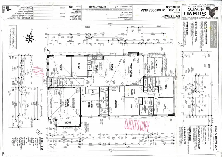 Floorplan of Homely house listing, 78 Chattanooga Vista, Clarkson WA 6030