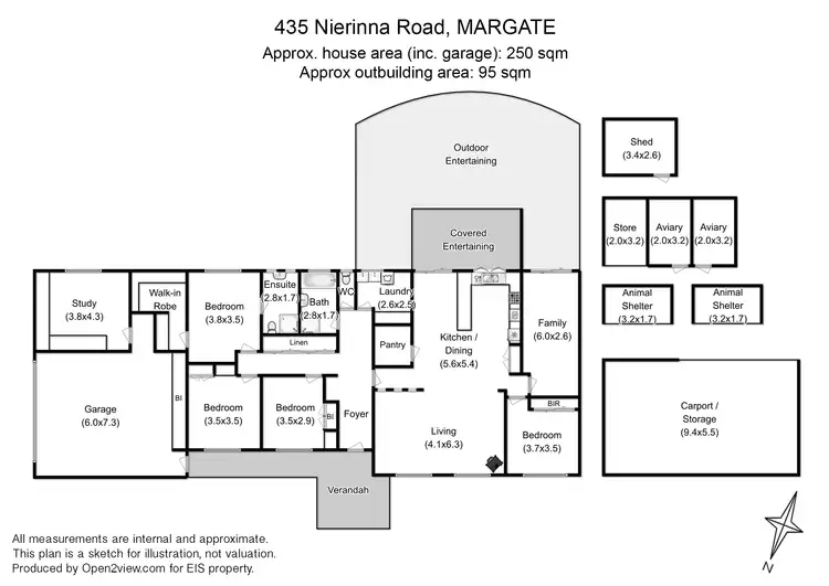 Floorplan of Homely house listing, 435 Nierinna Rd, Margate TAS 7054