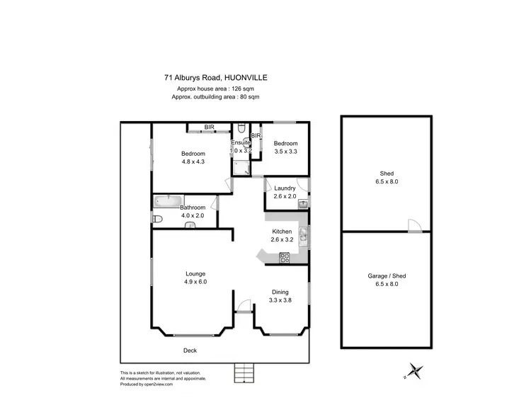Floorplan of Homely house listing, 71 Alburys Rd, Huonville TAS 7109