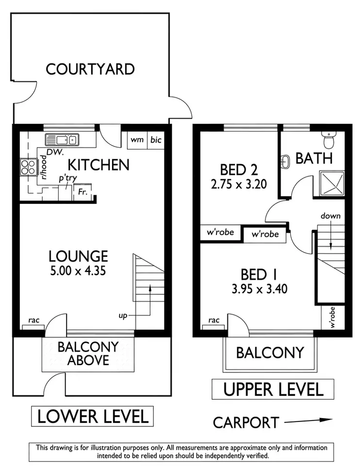 Floorplan of Homely unit listing, 3/64A Winston Avenue, Melrose Park SA 5039