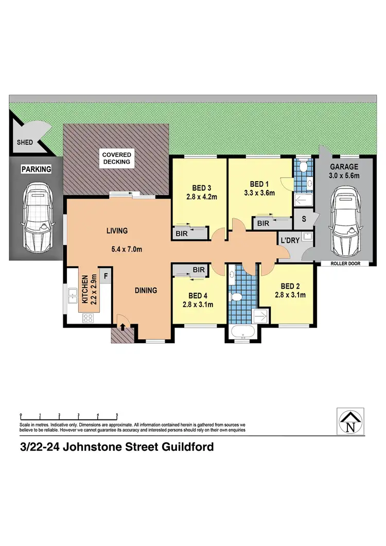 Floorplan of Homely villa listing, 3/22-24 Johnstone Street, Guildford NSW 2161