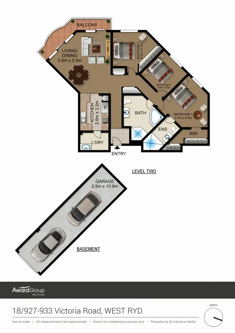 Floorplan of Homely unit listing, 18/927-933 Victoria Road, West Ryde NSW 2114