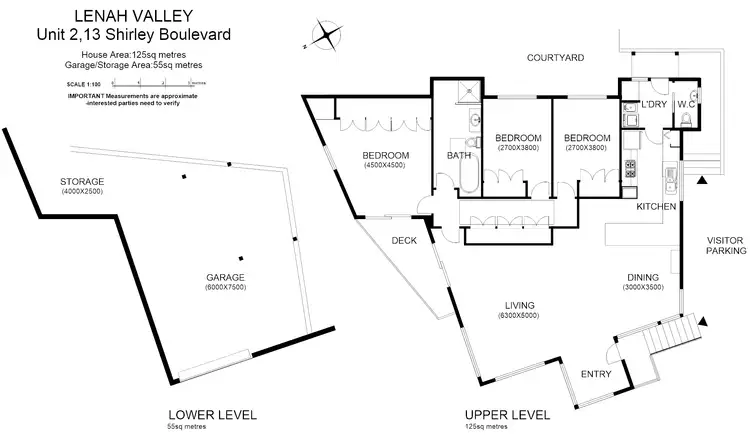 Floorplan of Homely townhouse listing, 2/13 Shirley Bvd, Lenah Valley TAS 7008