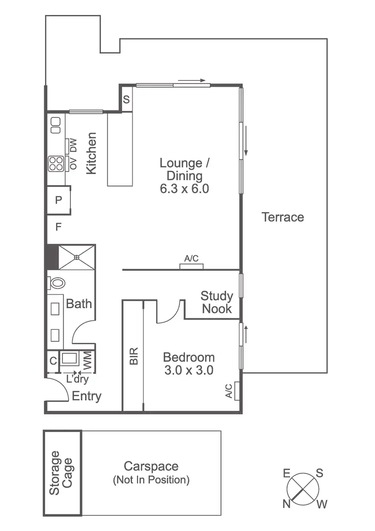 Floorplan of Homely apartment listing, 213/380 Bay St, Brighton VIC 3186