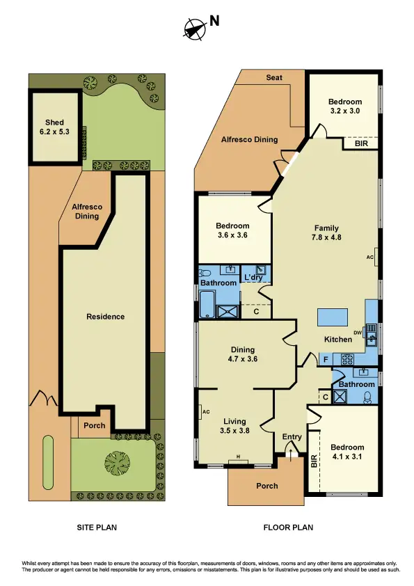 Floorplan of Homely house listing, 74 Bena Street, Yarraville VIC 3013