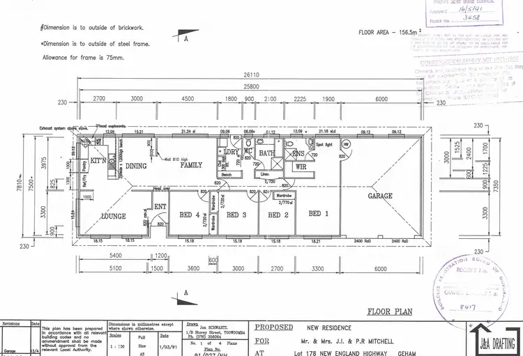 Floorplan of Homely rural property listing, 9171 New England Highway, Geham QLD 4352