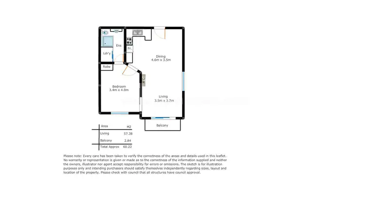 Floorplan of Homely apartment listing, 14/232 Hutt Street, Adelaide SA 5000