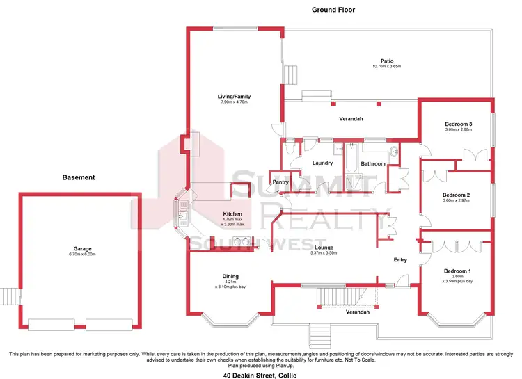 Floorplan of Homely house listing, 40 Deakin Street, Collie WA 6225