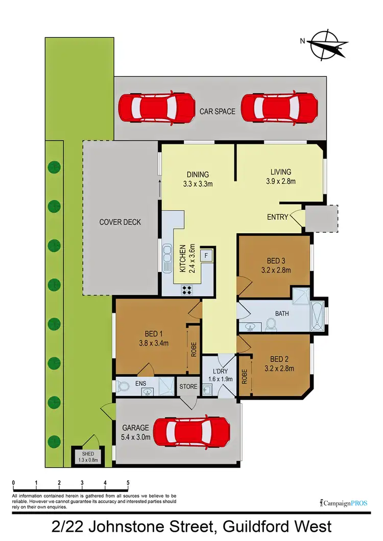 Floorplan of Homely villa listing, 2/22 Johnstone Street, Guildford NSW 2161