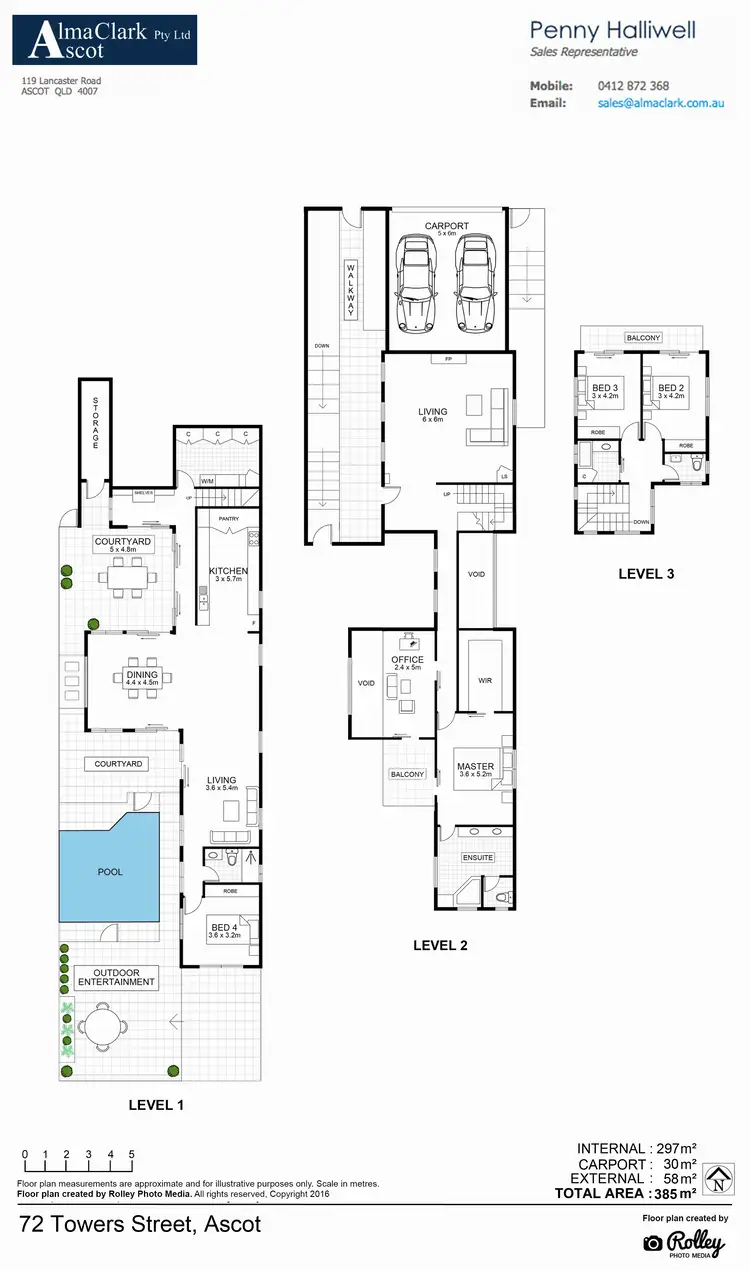 Floorplan of Homely house listing, 72 Towers Street, Ascot QLD 4007