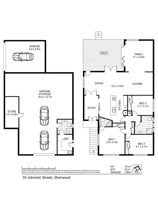 Floorplan of Homely house listing, 39 Jolimont Street, Sherwood QLD 4075