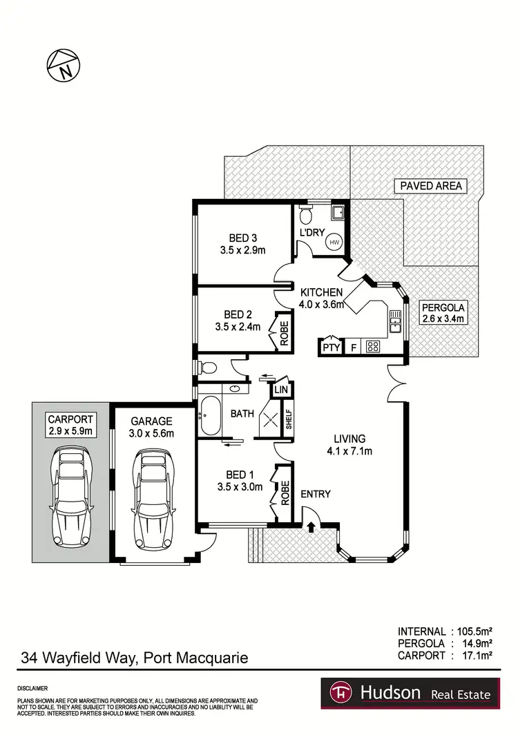 Floorplan of Homely house listing, 34 Wayfield Way, Port Macquarie NSW 2444