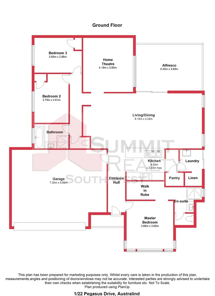 Floorplan of Homely house listing, PL1/22 Pegasus Drive, Australind WA 6233