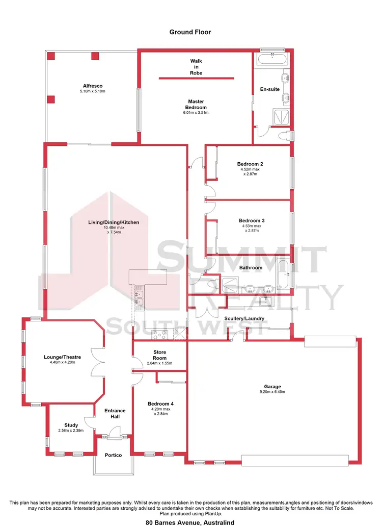 Floorplan of Homely house listing, 80 Barnes Avenue, Australind WA 6233