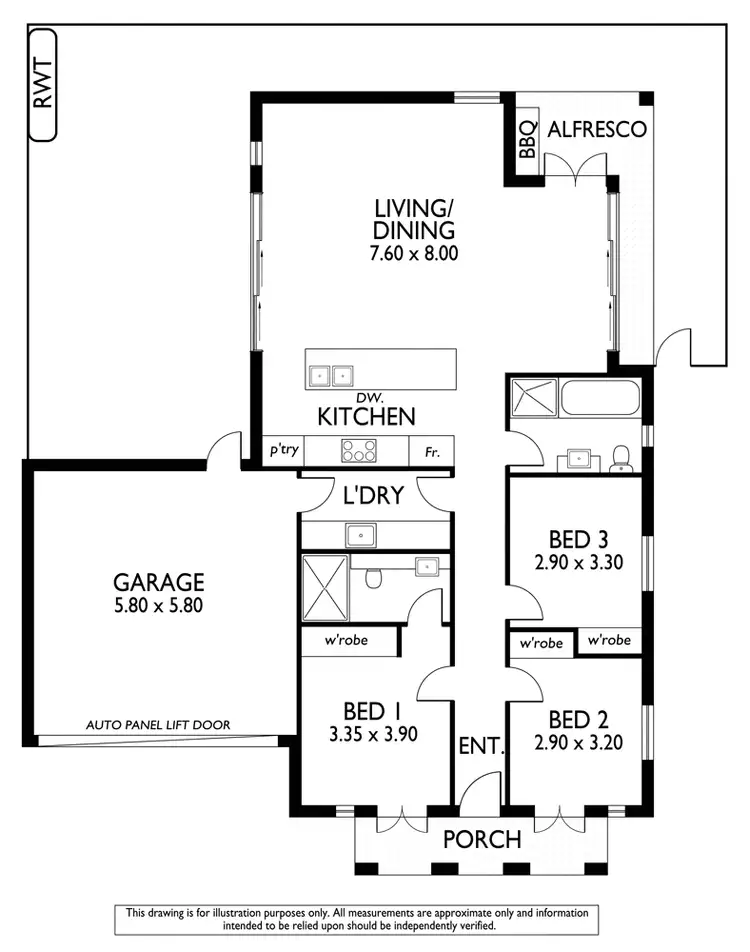 Floorplan of Homely house listing, 46B Clement Street, Plympton Park SA 5038