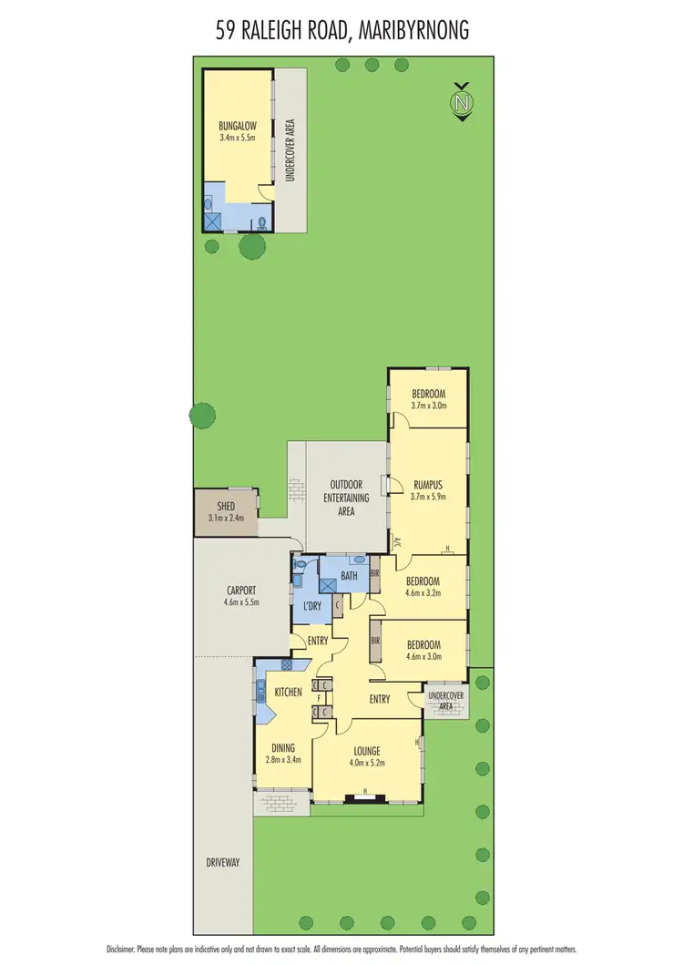 Floorplan of Homely house listing, 59 Raleigh Road, Maribyrnong VIC 3032