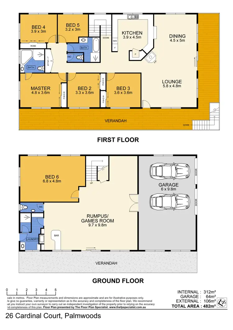 Floorplan of Homely rural property listing, 26 Cardinal Court, Palmwoods QLD 4555