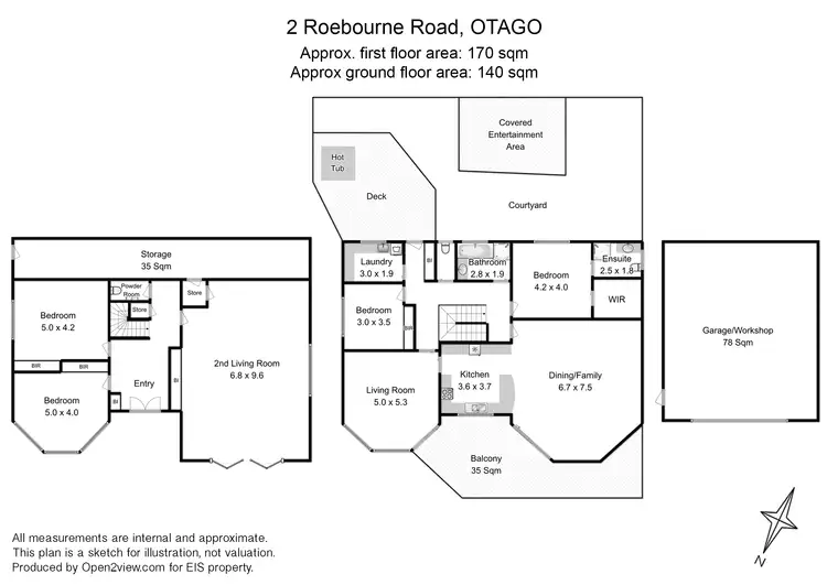Floorplan of Homely house listing, 2 Roebourne Rd, Otago TAS 7017