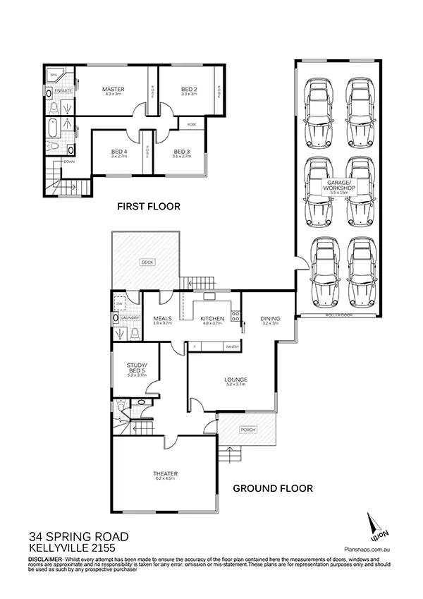 Floorplan of Homely house listing, 34 Spring Road, Kellyville NSW 2155