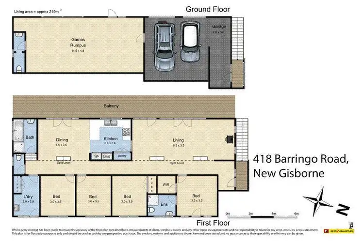 Floorplan of Homely house listing, 418 Barringo Road, New Gisborne VIC 3438
