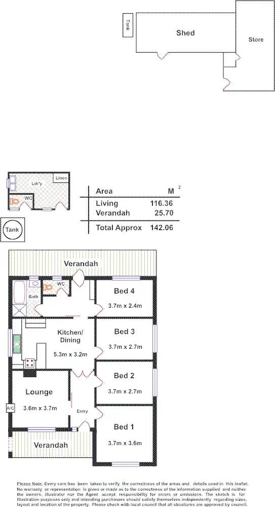 Floorplan of Homely house listing, 16 South Tce, Salisbury SA 5108