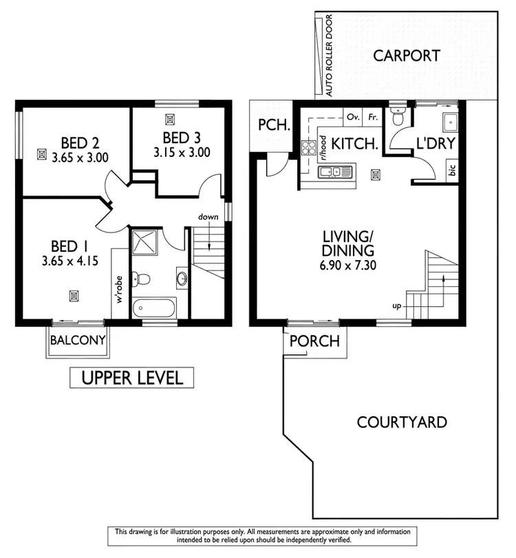 Floorplan of Homely townhouse listing, 7/149 Anzac Highway, Kurralta Park SA 5037