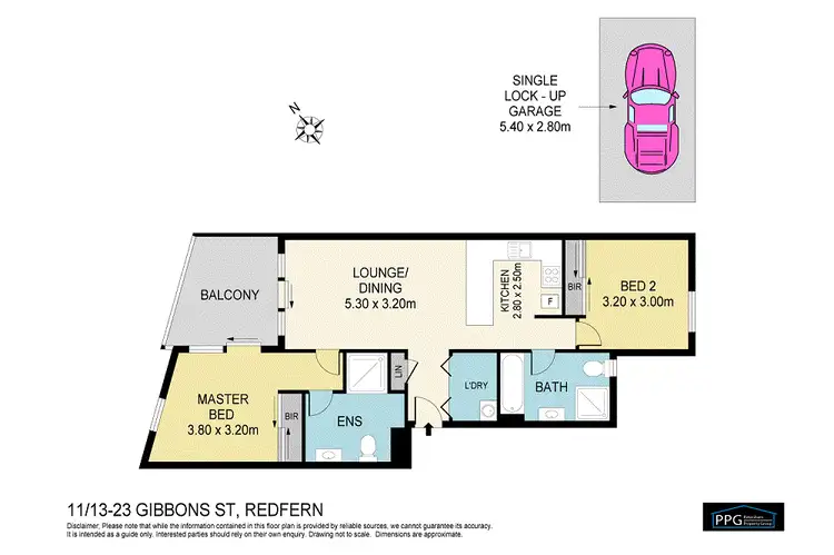 Floorplan of Homely unit listing, 11/13-23 Gibbons Street, Redfern NSW 2016