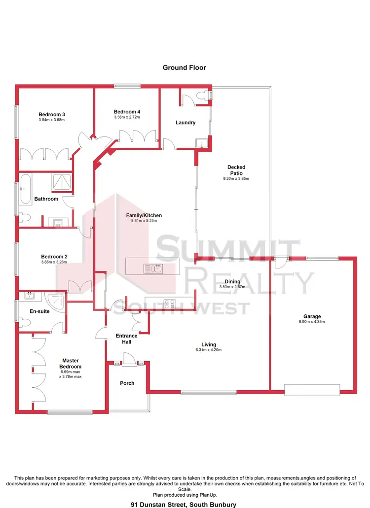 Floorplan of Homely house listing, 91 Dunstan Street, South Bunbury WA 6230