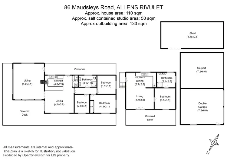 Floorplan of Homely house listing, 86 Maudsleys Rd, Allens Rivulet TAS 7150