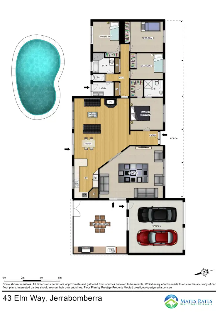 Floorplan of Homely house listing, 43 Elm Way, Jerrabomberra NSW 2619