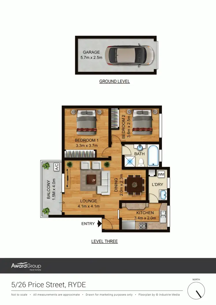 Floorplan of Homely unit listing, (5)/26-30 Price Street, Ryde NSW 2112
