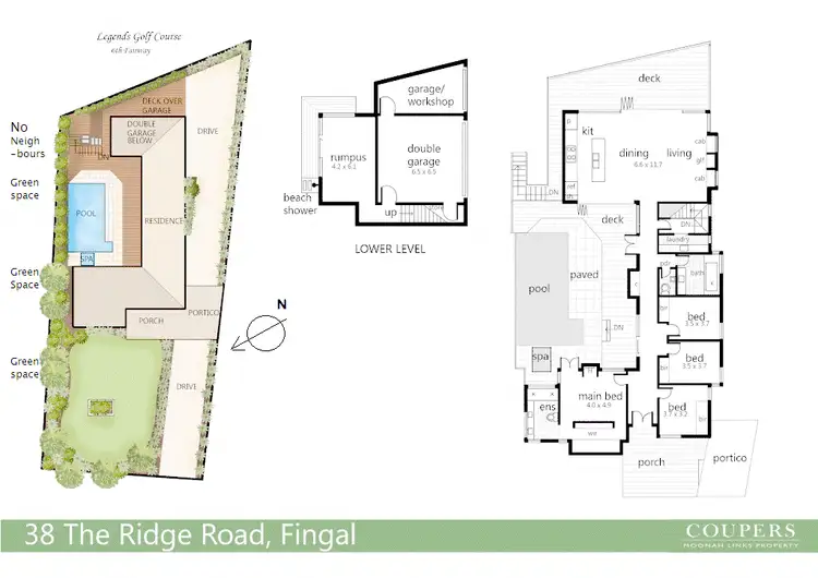 Floorplan of Homely house listing, 38 The Ridge Rd, Fingal VIC 3939