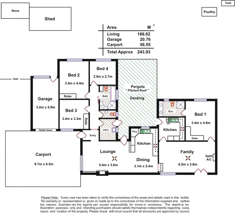 Floorplan of Homely house listing, 24 Albert Road, Mount Barker SA 5251