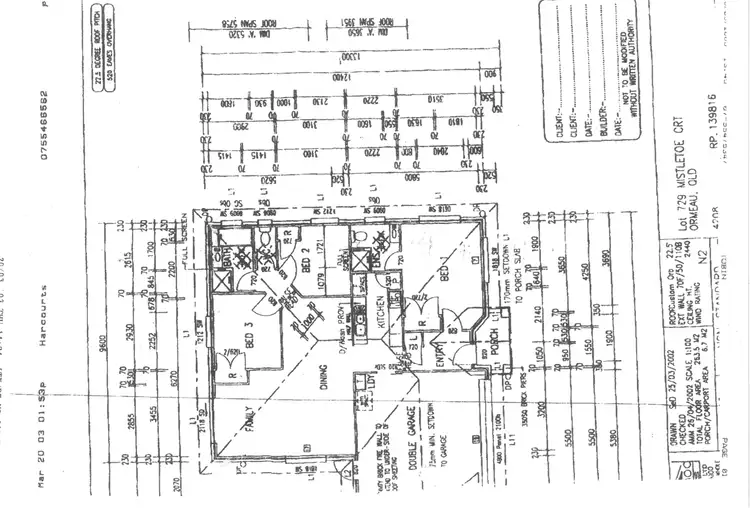 Floorplan of Homely unit listing, 1/1 Mistletoe Court, Ormeau QLD 4208
