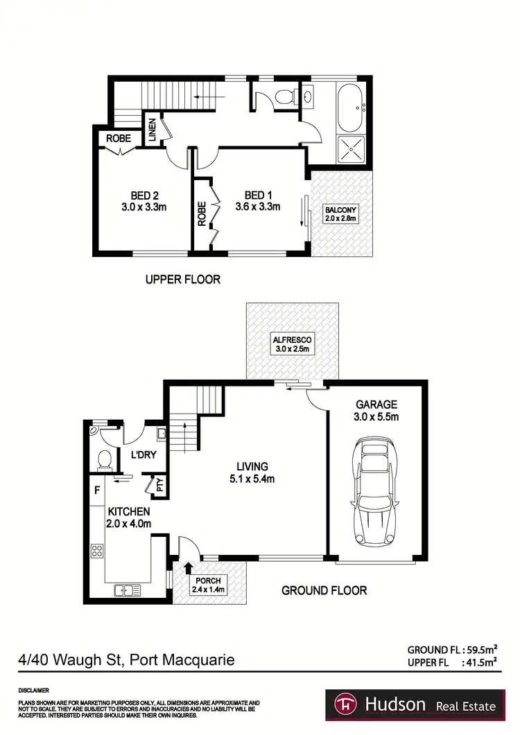 Floorplan of Homely unit listing, 4/40 Waugh Street, Port Macquarie NSW 2444