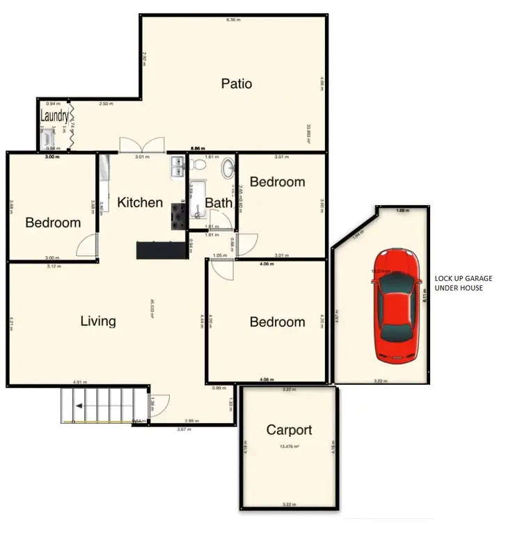 Floorplan of Homely house listing, 23 St Vincent Street, Ashgrove QLD 4060