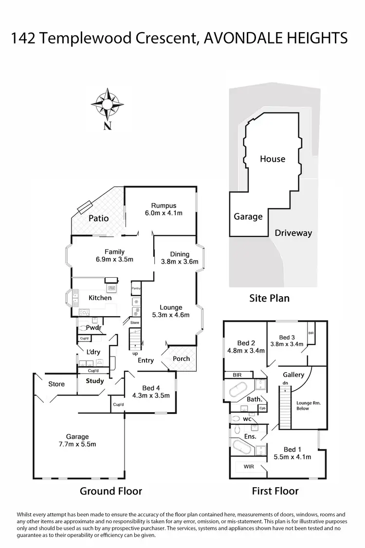 Floorplan of Homely house listing, 142 Templewood Crescent, Avondale Heights VIC 3034