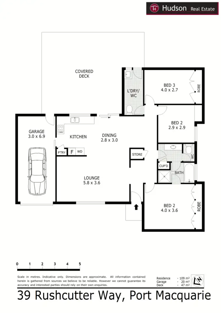 Floorplan of Homely house listing, 39 Rushcutter Way, Port Macquarie NSW 2444