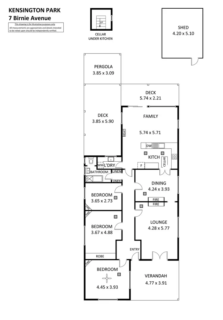 Floorplan of Homely house listing, 7 Birnie Avenue, Kensington Park SA 5068