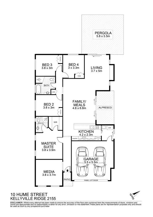 Floorplan of Homely house listing, 10 Hume Street, Kellyville Ridge NSW 2155