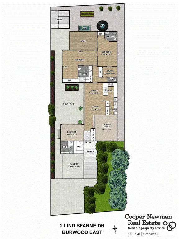 Floorplan of Homely house listing, 2 Lindisfarne Drive, Burwood East VIC 3151