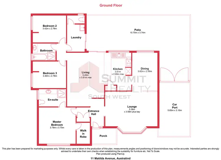 Floorplan of Homely house listing, 11 Matilda Avenue, Australind WA 6233