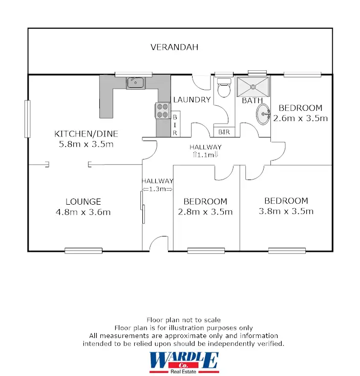 Floorplan of Homely house listing, 28 Musgrave Street, Crystal Brook SA 5523