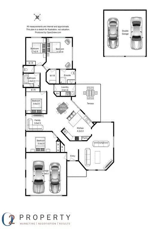 Floorplan of Homely house listing, 10 Estramina Court, Youngtown TAS 7249