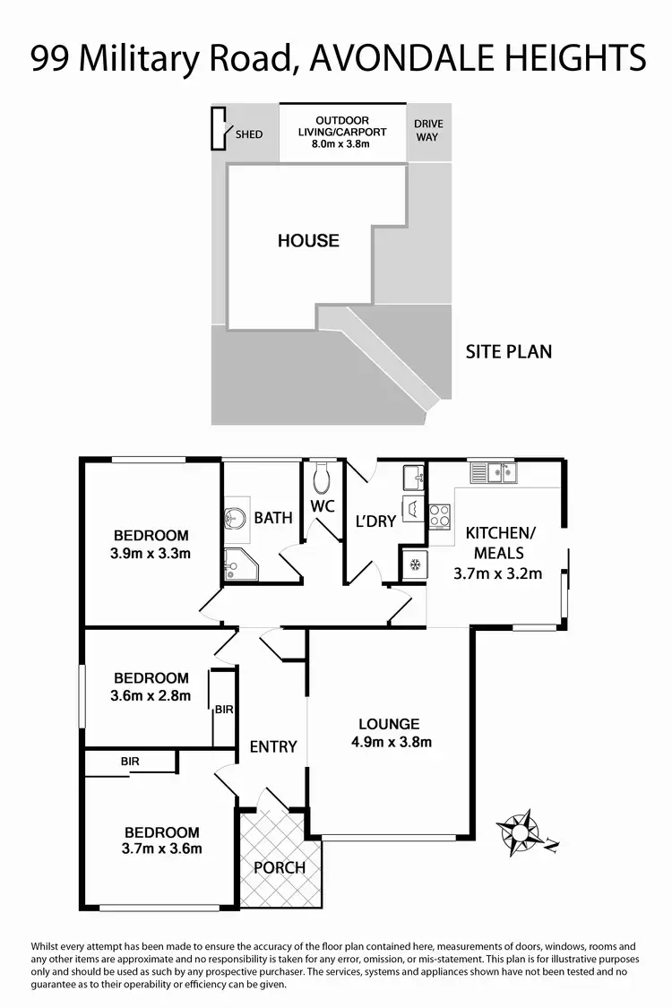 Floorplan of Homely house listing, 99 Military Road, Avondale Heights VIC 3034