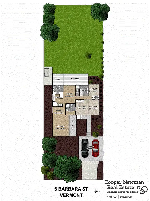 Floorplan of Homely house listing, 6 Barbara Street, Vermont VIC 3133