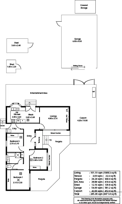 Floorplan of Homely house listing, 8 Mistletoe Terrace, Tea Tree Gully SA 5091
