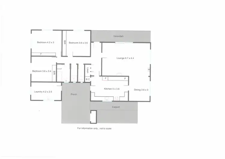 Floorplan of Homely house listing, 46 Thomas St, Benalla VIC 3672