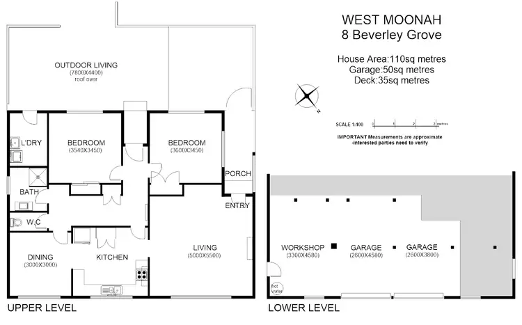 Floorplan of Homely house listing, 8 Beverley Gr, West Moonah TAS 7009